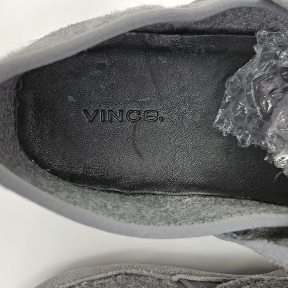 Vince Mens Harlow Heather Gray Fabric Suede Padded Loafer Slippers Sz 7.5 - Picture 6 of 11